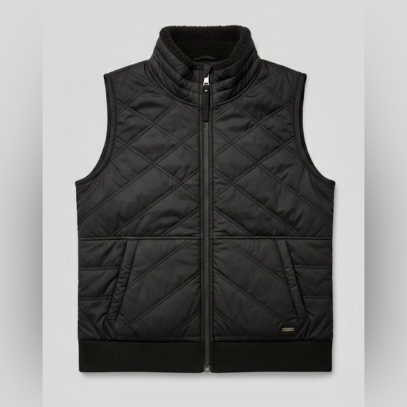 Prana Jackets & Blazers - PrAna Black Quilted Sherpa Lined Vest Small